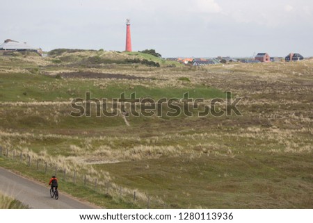 Similar – Foto Bild Leuchtturm auf der Düne