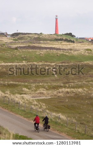 Similar – Foto Bild Leuchtturm auf der Düne