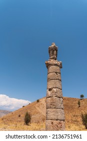 Historical Karakus (Blackbird) Tumulus In Adiyaman Turkey