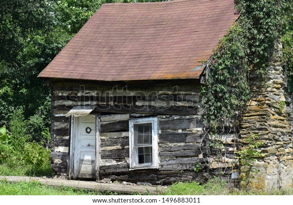 Historical Log Cabin Tyro Virginia Stock Photo Edit Now 1496883011