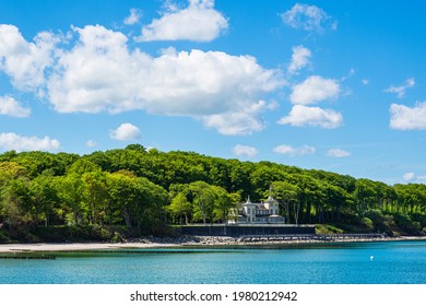 Historical Manor House On The Baltic Sea Coast In Heiligendamm, Germany.