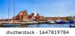 Historical Marina in Wismar, Germany 