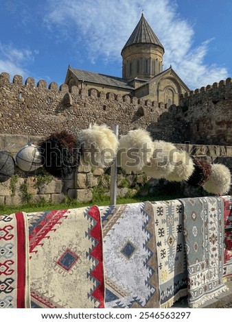 historical monuments of Georgia - Mtskheta, Jvari Monastery in summer