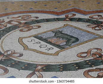 Historical Mosaic SPQR