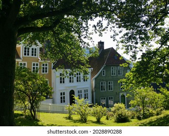 Historical Old City Of Bergen Norway