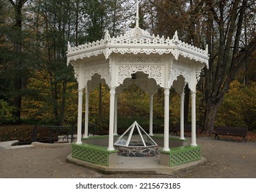 A Historical Pavilion At The Curative Sulfur Water Spring