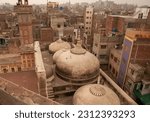 Historical Place Mosque Wazir Khan Lahore Pakistan Aerial View, 