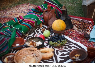 Historical Reconstruction Of Middle Eastern Traditional Lunch.