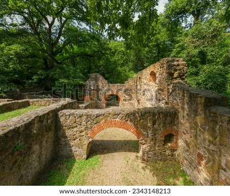 Historical ruins near by Salfold village, Hungary. A palos monas