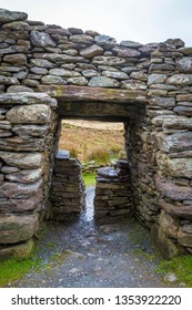 Historical Staigue Stone Fort Near Sneem, Ring Of Kerry, Ireland