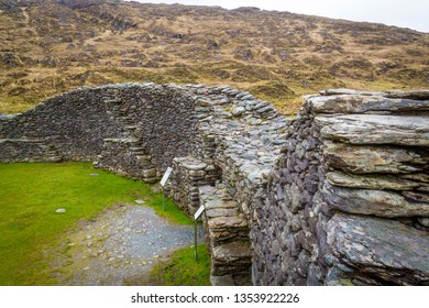 Historical Staigue Stone Fort Near Sneem, Ring Of Kerry, Ireland