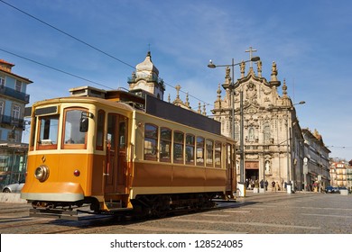 historical street tram in Porto, Portugal - Shutterstock ID 128524085