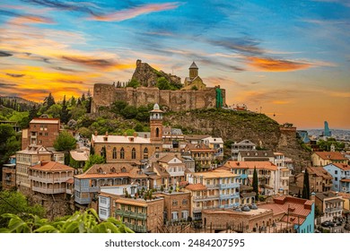   Historical streets of Tbilisi, the capital of Georgia