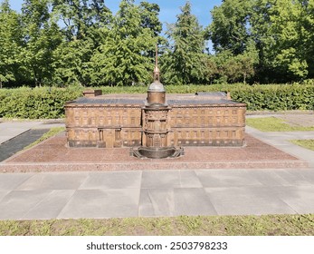 Historical temple with golden domes, Orthodox church, Catholic church against the blue sky. Historical building. - Powered by Shutterstock