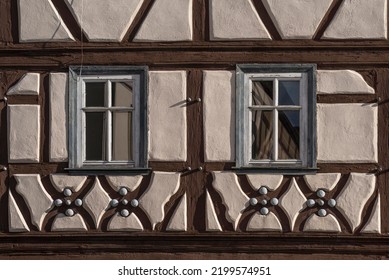 Historical Timber Framework From 1672, Detail, Königsberg, Lower Franconia, Bavaria, Germany