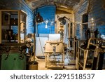 Historical underground hospital was constructed  to protect patients and staff from attack during the Spanish civil war in Almeria, Spain