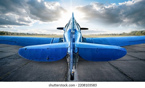 Historical Warbird On A Runway