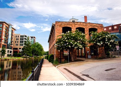 Historical warehouse transformed into a beautiful event space for weddings and gatherings. Old meets new in downtown Greenville, SC.