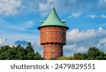 Historical Water tower in Cuxhaven, Germany