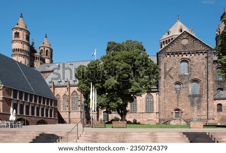 the historical Worms Cathedral in Worms, Germany
