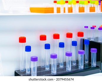 Hitech Biochemistry Laboratory Equipment Details Closeup With Test Tube For Biological Experiments In Laboratory