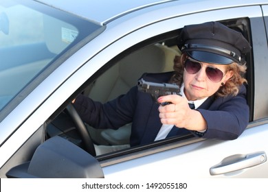 Hitwoman Disguised As A Professional Chauffeur 