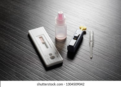 HIV Rapid Test Kit. A clinical test to determine HIV status of patients