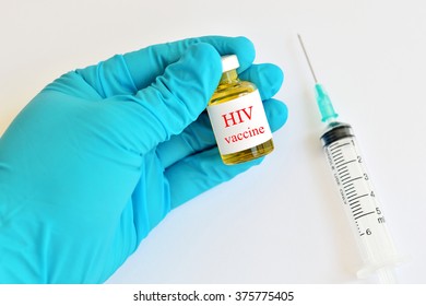 HIV Vaccine With Syringe