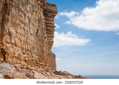 Hive Beach, Bridport, Dorset, The View Of The Cliffs