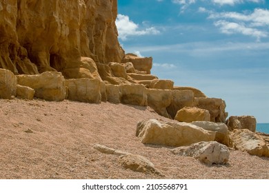 Hive Beach, Bridport, Dorset, The View Of The Cliffs