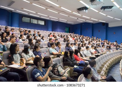 HKUST, Hong Kong - 19 Nov, 2016: Students Are Attending Lecture In Hong Kong University Of Science And Technology (HKUST)