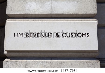 HM Revenue and Customs sign on a building.