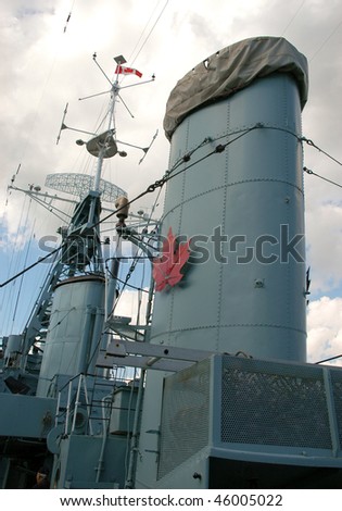HMCS Haida (G63) stack