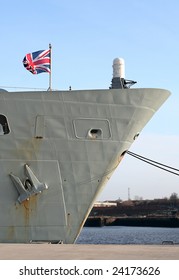 HMS Ark Royal Aircraft Carrier And Flagship Of The British Royal Navy