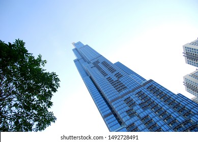 Ho Chi Minh City, Vietnam - 02/10/2019: Vincom Landmark 81 Skyscraper 