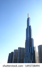 Ho Chi Minh City, Vietnam - 02/10/2019: Vincom Landmark 81 Skyscraper 