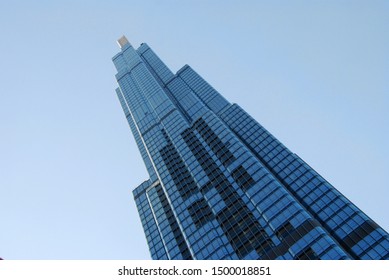 Ho Chi Minh City, Vietnam - 02/10/2019: Vincom Landmark 81 Skyscraper 