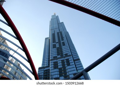 Ho Chi Minh City, Vietnam - 02/10/2019: Vincom Landmark 81 Skyscraper 