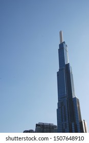 Ho Chi Minh City, Vietnam - 02/10/2019: Vincom Landmark 81 Skyscraper 