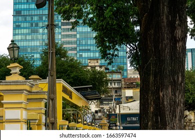 Ho Chi Minh City/Vietnam-Feb 11, 2020: The Former CIA Building Which Were  U.S Government Employees Evacuating The City By Helicopter During The Fall Of Saigon, The Last Major Battle Of The Vietnam 