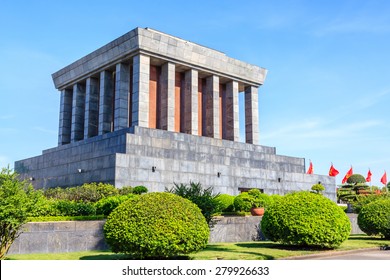 Ho Chi Minh Mausoleum In Hanoi, Vietnam