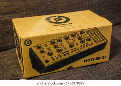 Ho Chi Minh, Vietnam - April 05 2018 : A Box Of Moog Synthesizer