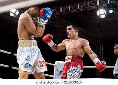 Ho Tram, Vietnam - July 30th 2022: Nazarov Olimjon Vs Bienvenido Ligas, WBO Flyweight Title Bout.