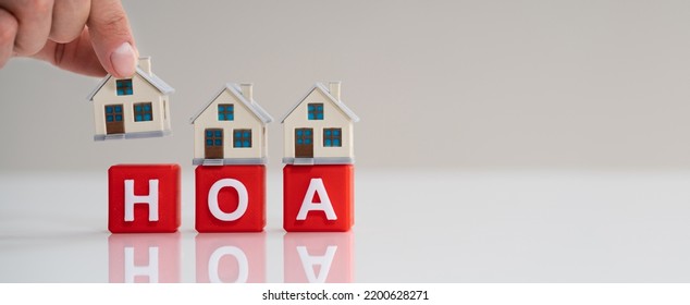 HOA Homeowner Association. Home Owner Community Concept