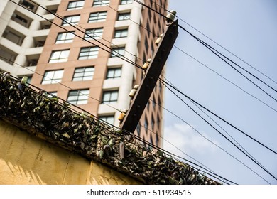 Hoa Lo Prison In Hanoi - Fence With Barbed Wire