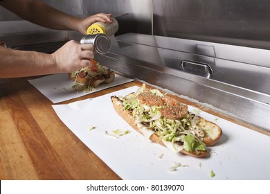 Hoagie Open Faced Submarine Sandwich