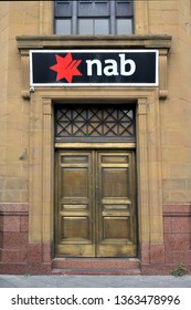 HOBART - MAR 21 2019:National Australia Bank Branch. NAB Is One Of The Four Largest Financial Institutions In Australia In Terms Of Market Capitalisation, Earnings And Customers.