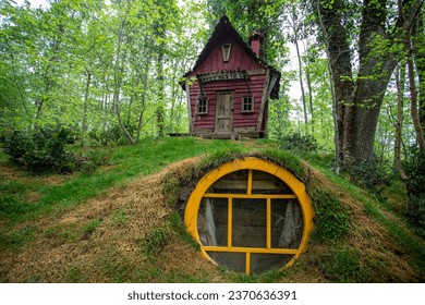 hobbit houses that you can see in Ormanya Natural Life Park in Kartepe, Kocaeli