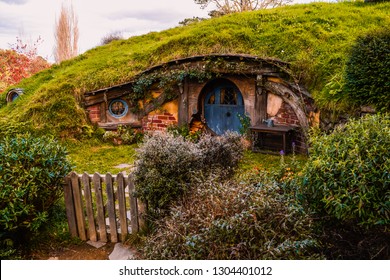 Hobbiton Movie Set, New Zealand - Shutterstock ID 1304401012