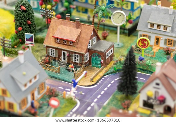 Hobby Model City Models Houses Elderly Stock Photo Edit Now